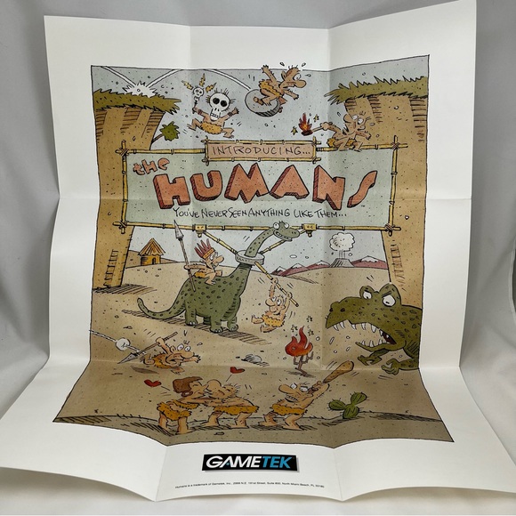 Introducing the Humans 1992 Atari Corp. PC GameTek IBM 5.25” & 3.5” Floppy Disks - Picture 10 of 16